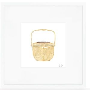 FRAMED Sara Fitz: Nantucket Basket Art Print